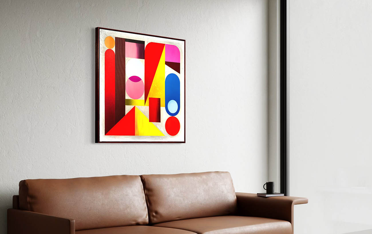 Obraz Piotra Wojteckiego jako akcent we wnętrzu