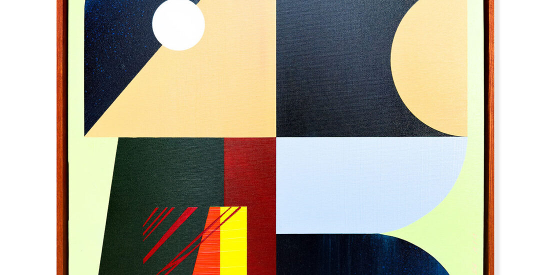 Minimalistyczna abstrakcja „Sage Wisdom”. Harmonijne połączenie szałwiowych barw i delikatnych przejść tonalnych w pionowym formacie, zamknięte w klasycznej drewnianej oprawie.